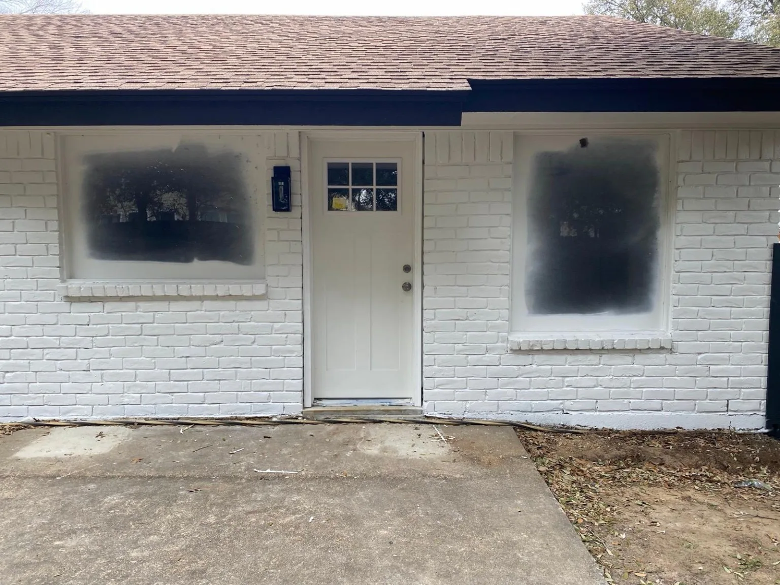 Window project before completion